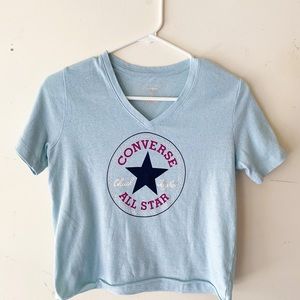 Converse Sneakers Blue Crop Top